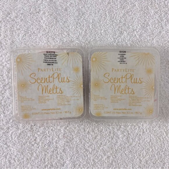 PartyLite ScentPlus Wax Melts Wild Strawberry & Mulberry - Picture 1 of 6